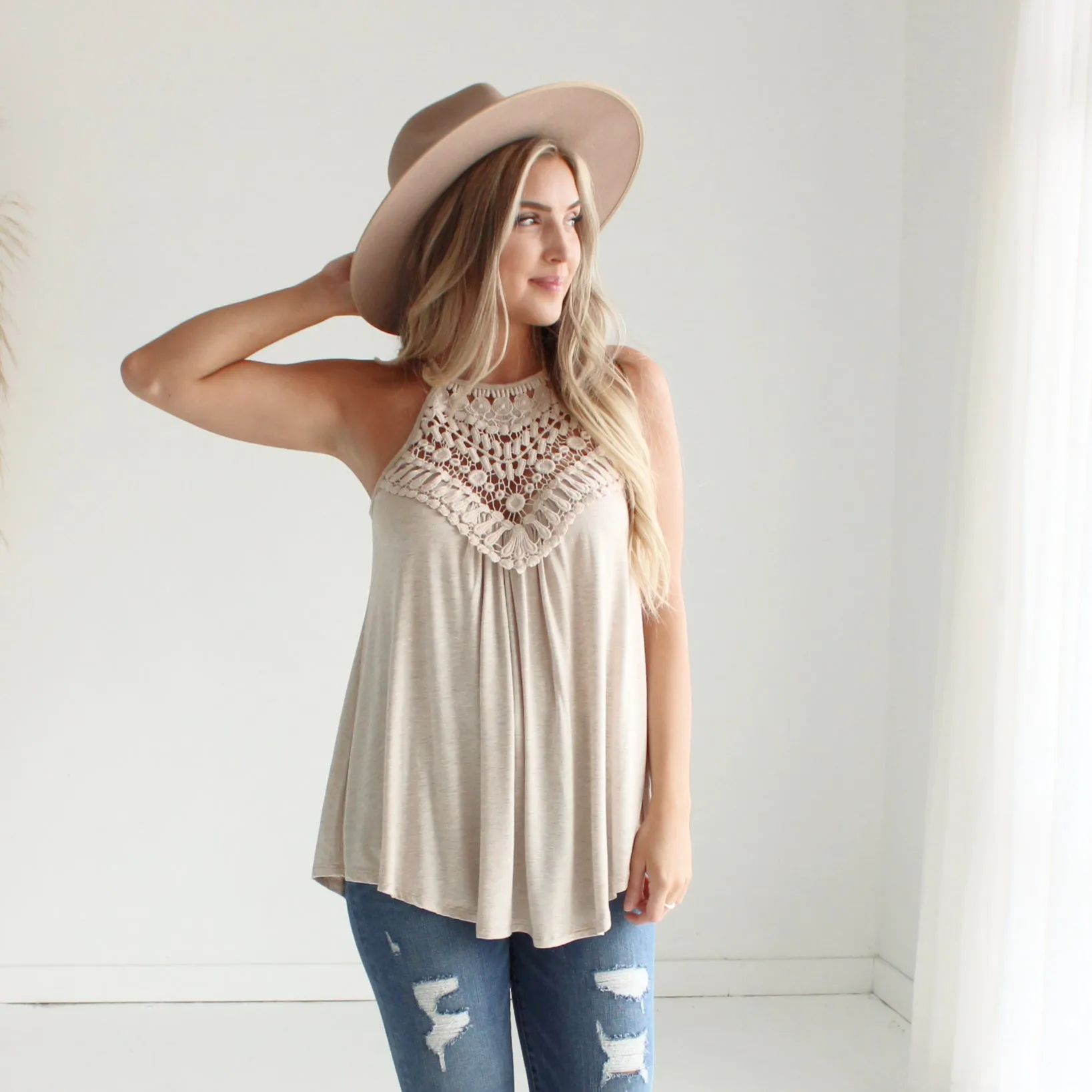 Crochet Halter Tank Top