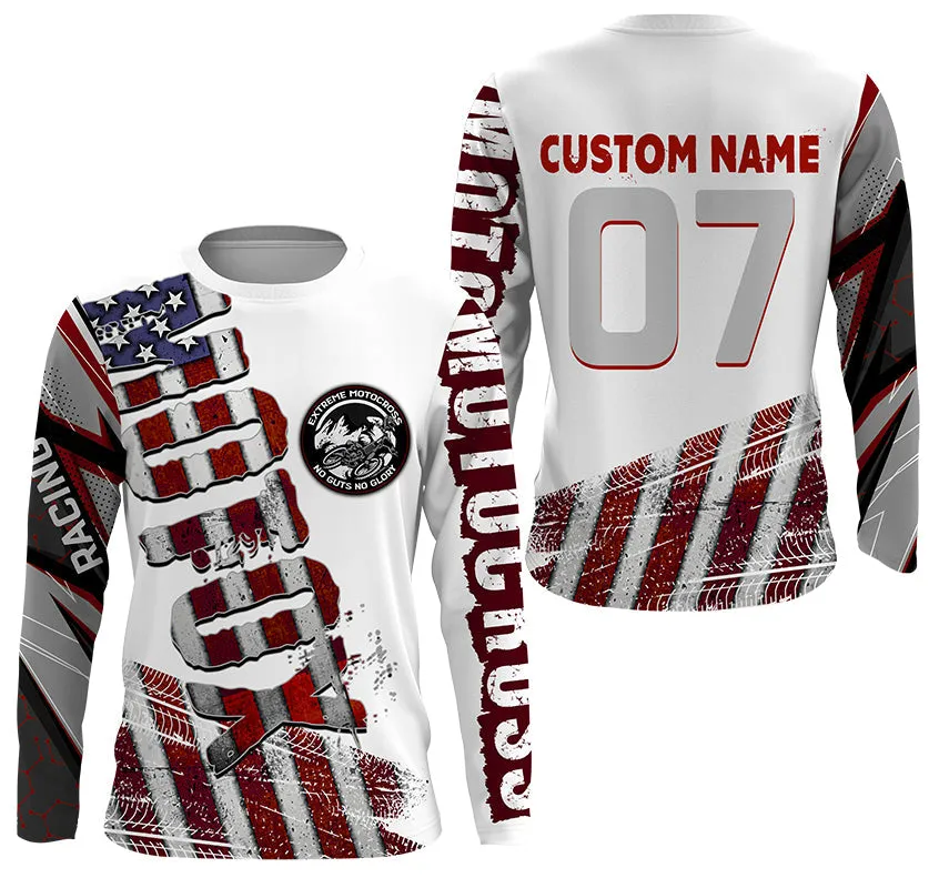 Custom Motocross Jersey UPF30  American Dirt Bike MX Racing Jersey Off-Road Motorcycle