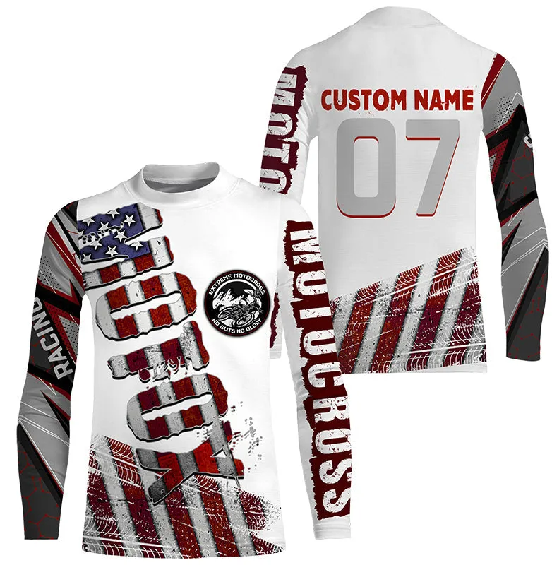 Custom Motocross Jersey UPF30  American Dirt Bike MX Racing Jersey Off-Road Motorcycle