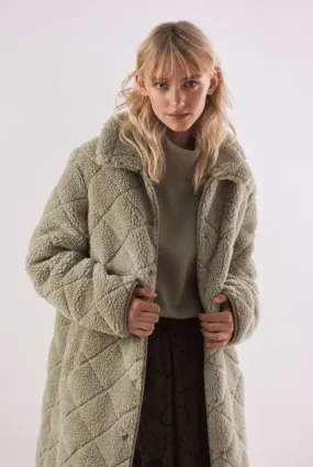 Danae Coat Tea Green