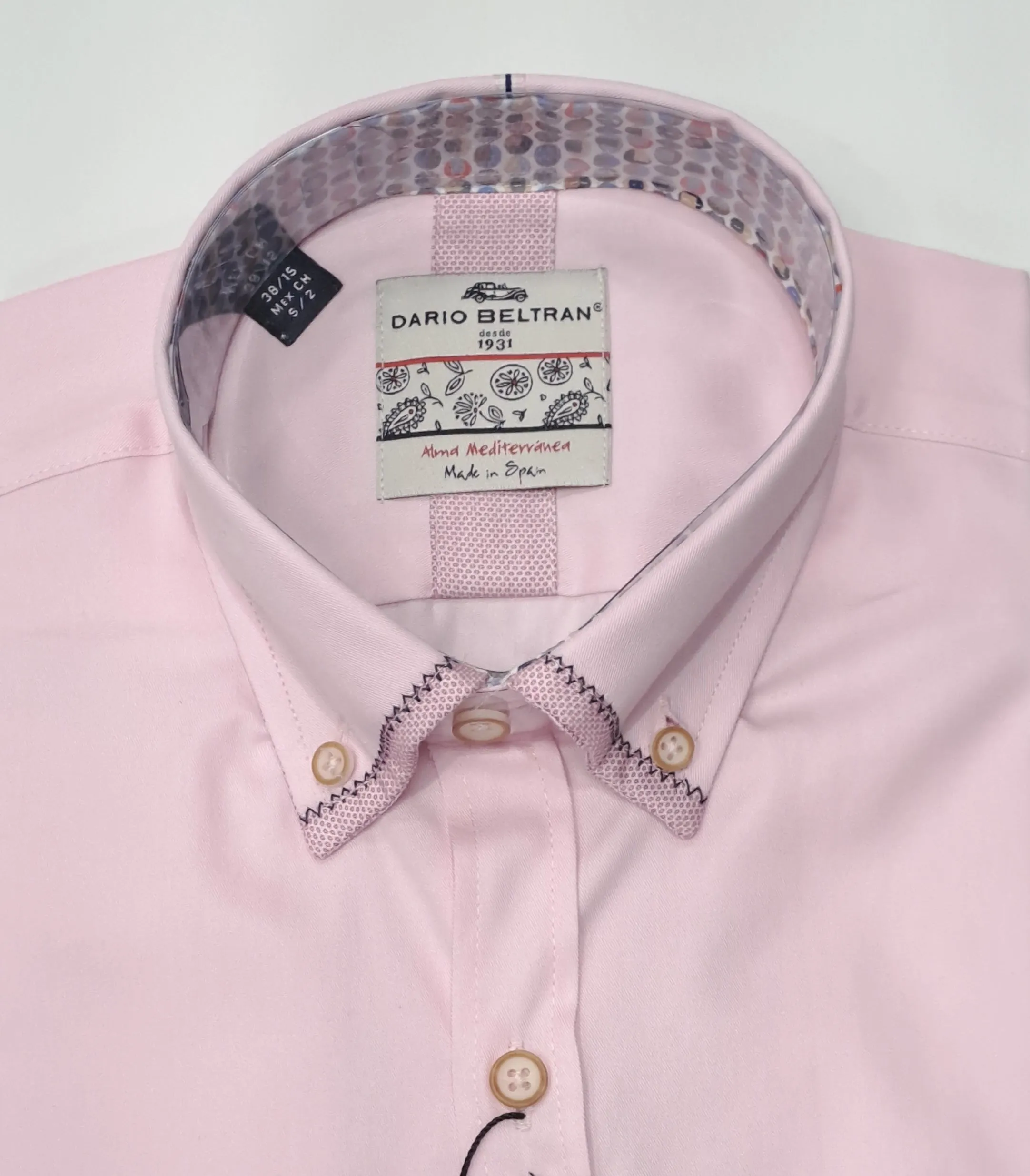 Dario Beltran Quart Regular Fit Long Sleeve Shirt - Pink