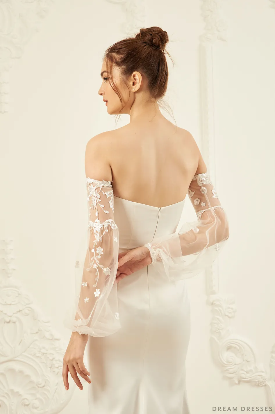 Detachable Sleeves for Wedding Dress (#ANAIS)