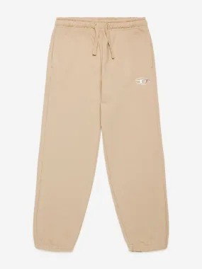 Diesel Kids Logo Joggers in Beige