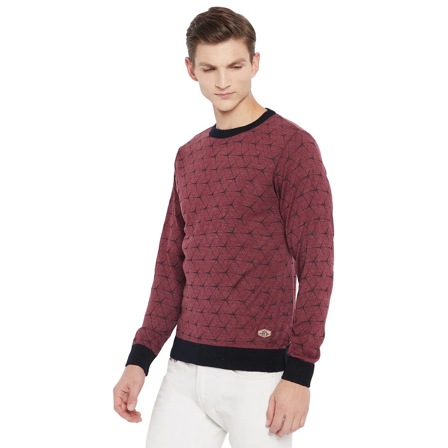 Duke Stardust Men Full Sleeve Round Neck Sweater (WSDS8028)