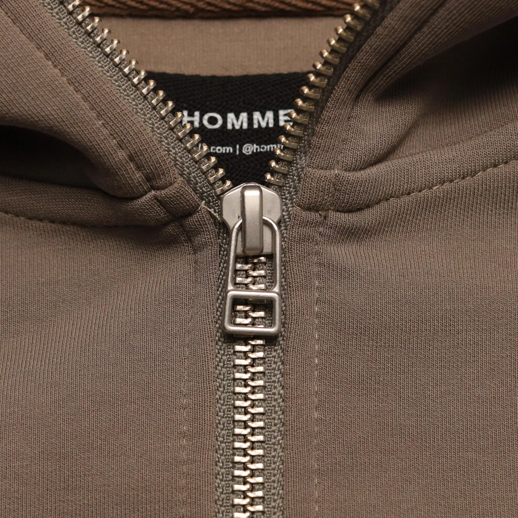 Embroidered H 2-Way Zip-Up Hoodie