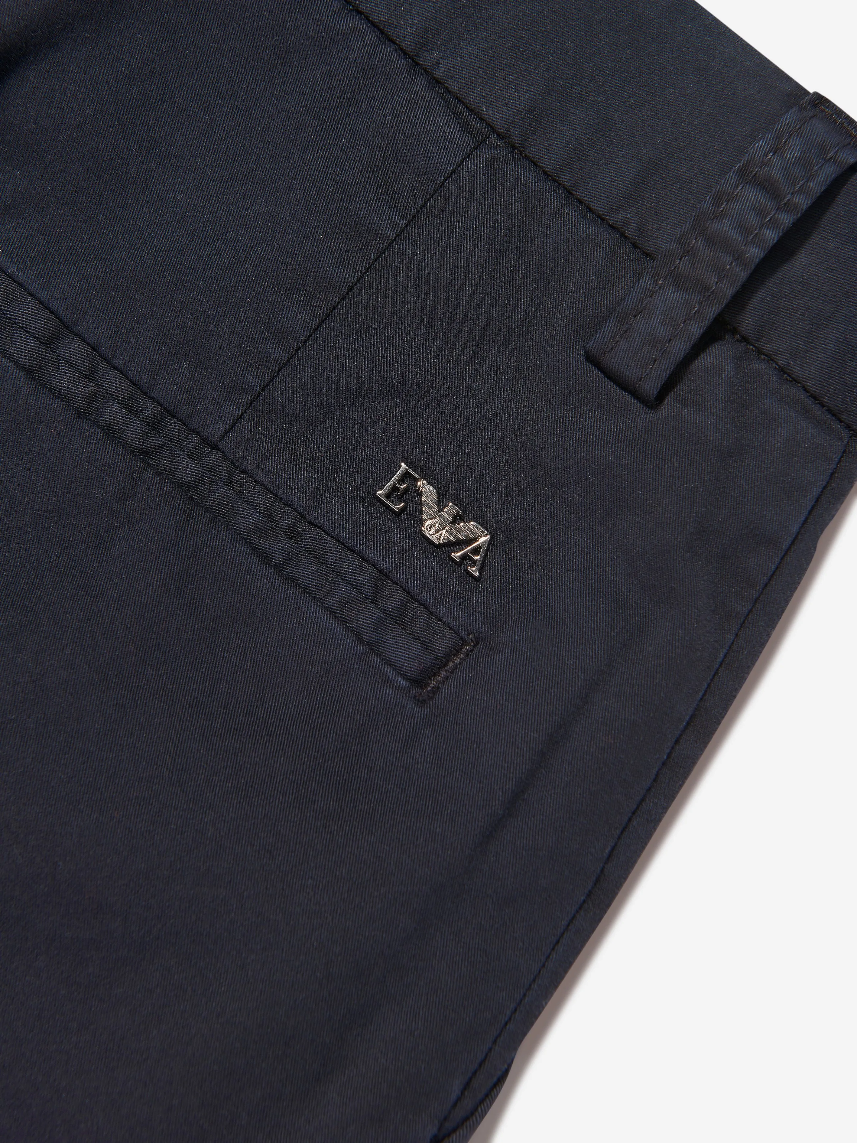 Emporio Armani Boys Branded Trousers in Navy