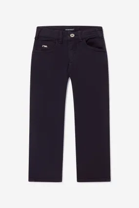 Emporio Armani Boys Cotton Logo Trousers