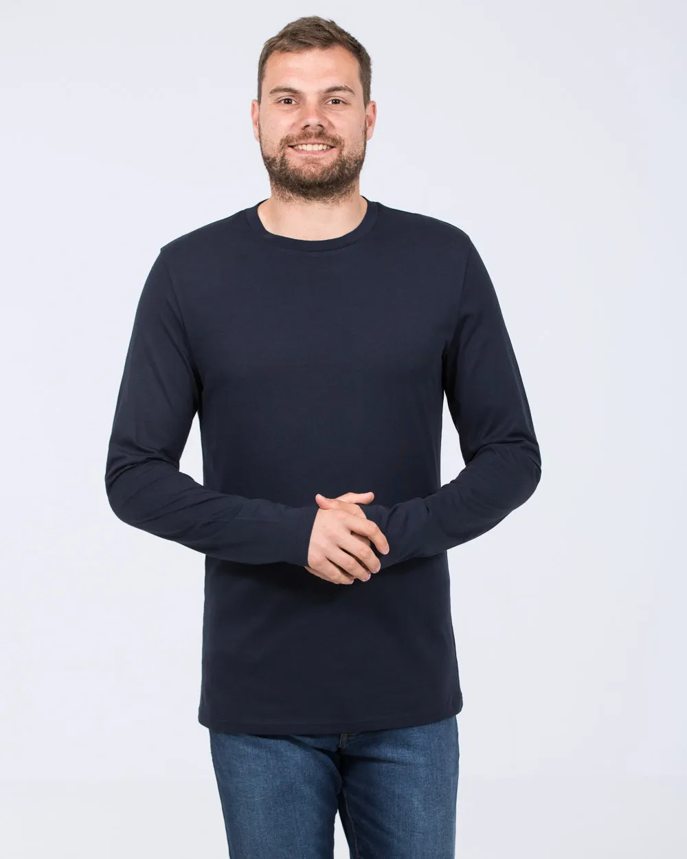 Essentalls Long Sleeve Tall T-Shirt (navy)