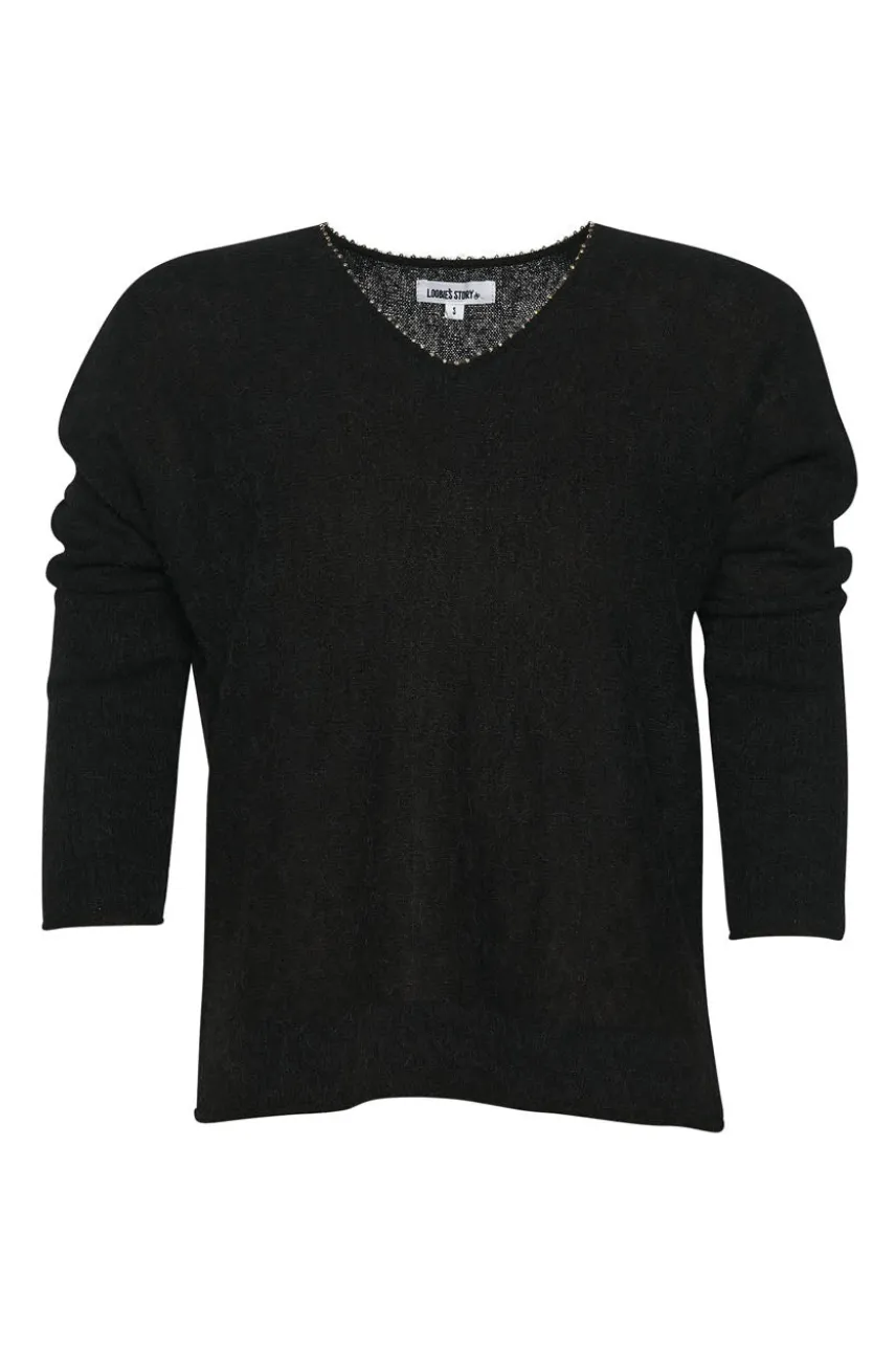 Eva Batwing Sweater in Black