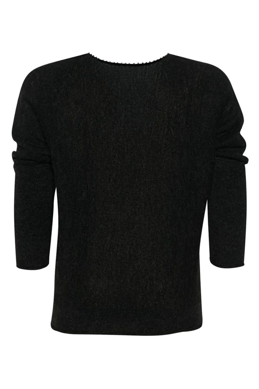 Eva Batwing Sweater in Black