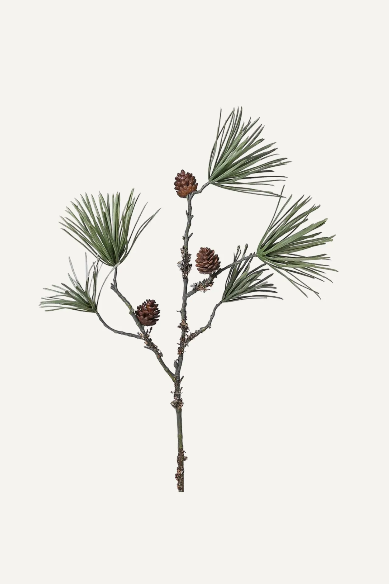 Faux Scots Pine with Pinecones Stem