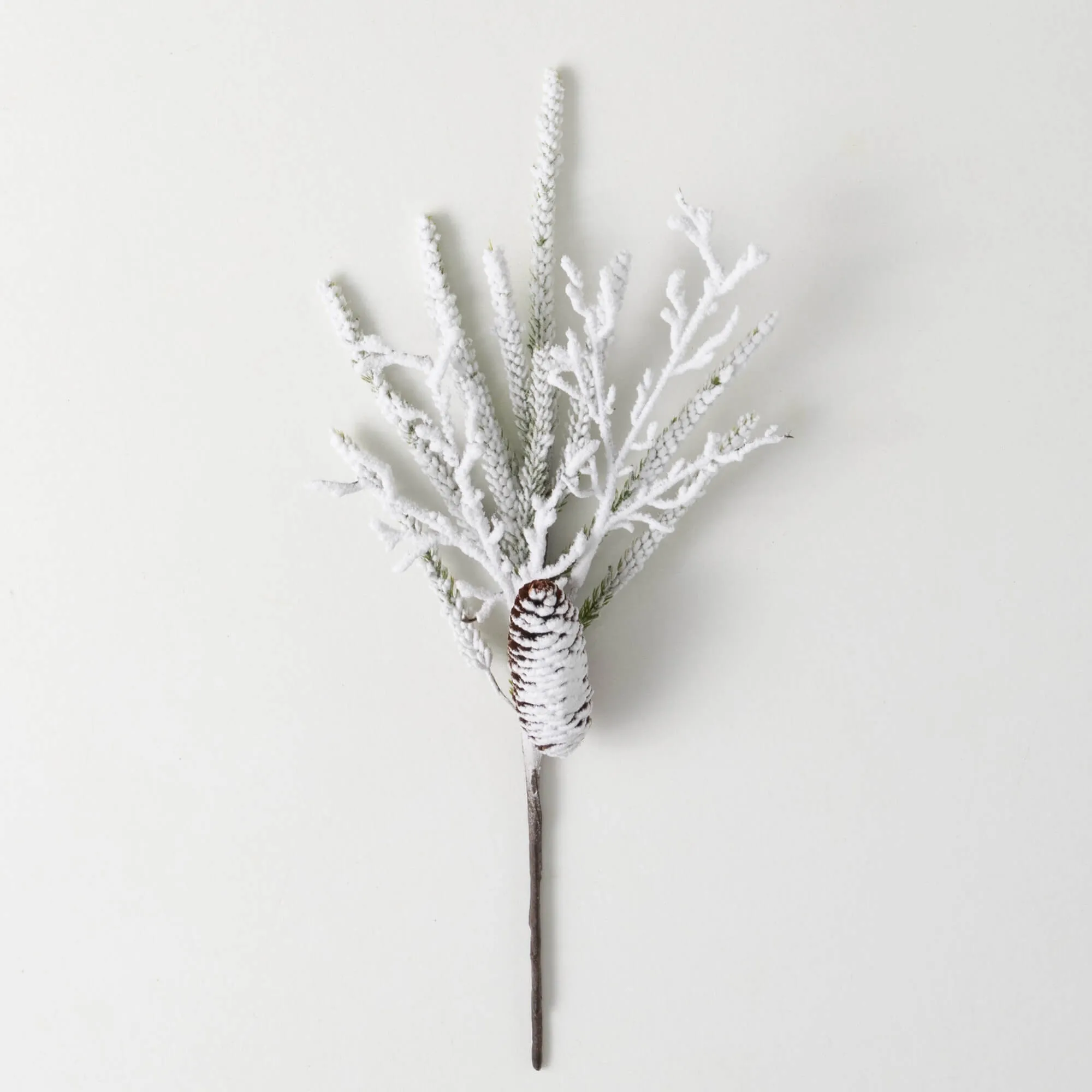 Flocked Pine Twig Pick