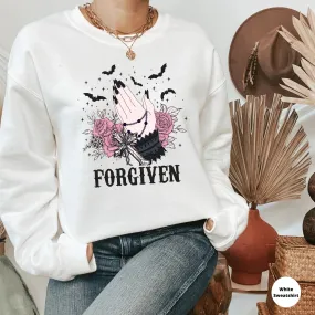 Forgiven Halloween Shirt, Gothic Halloween Sweatshirt