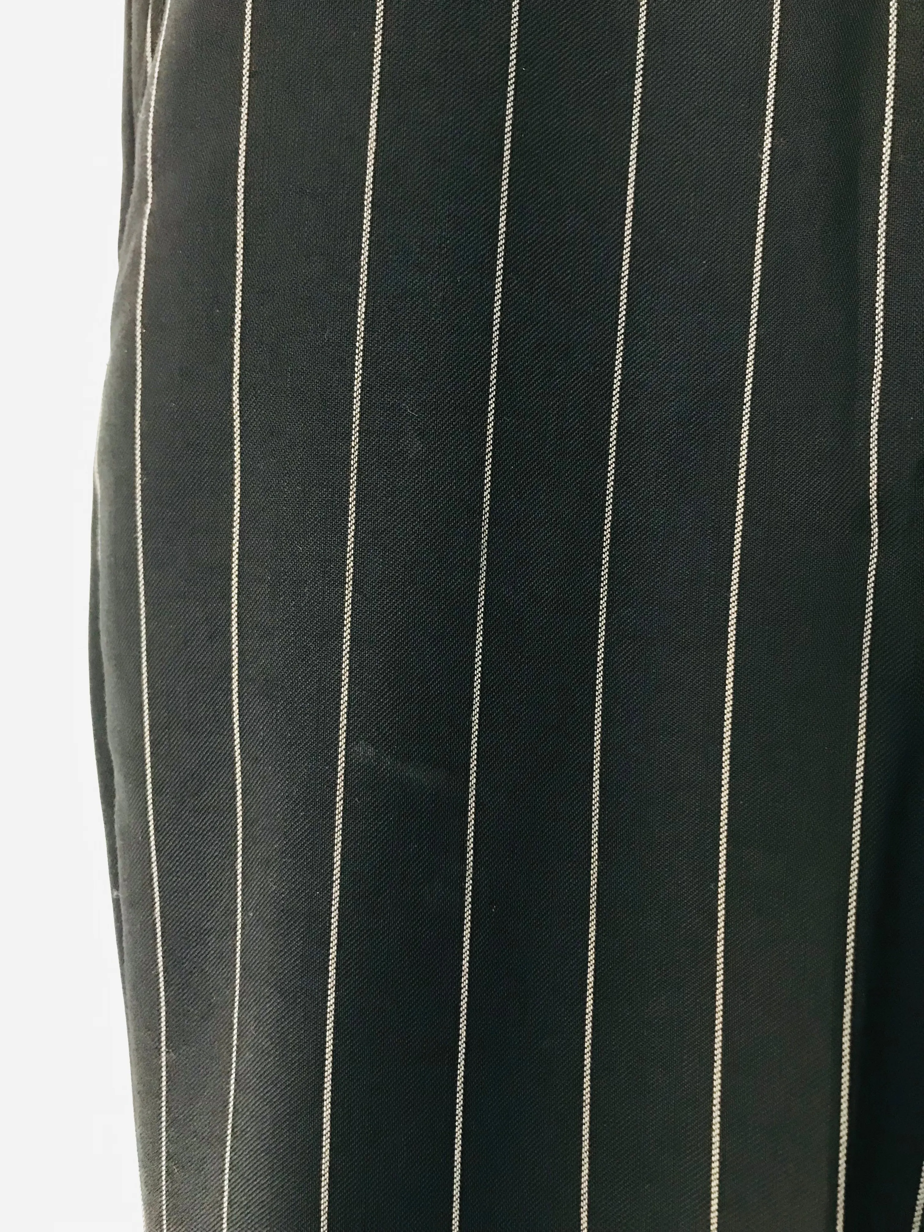 French Connection Men's Striped Smart Trousers | 34 | Black