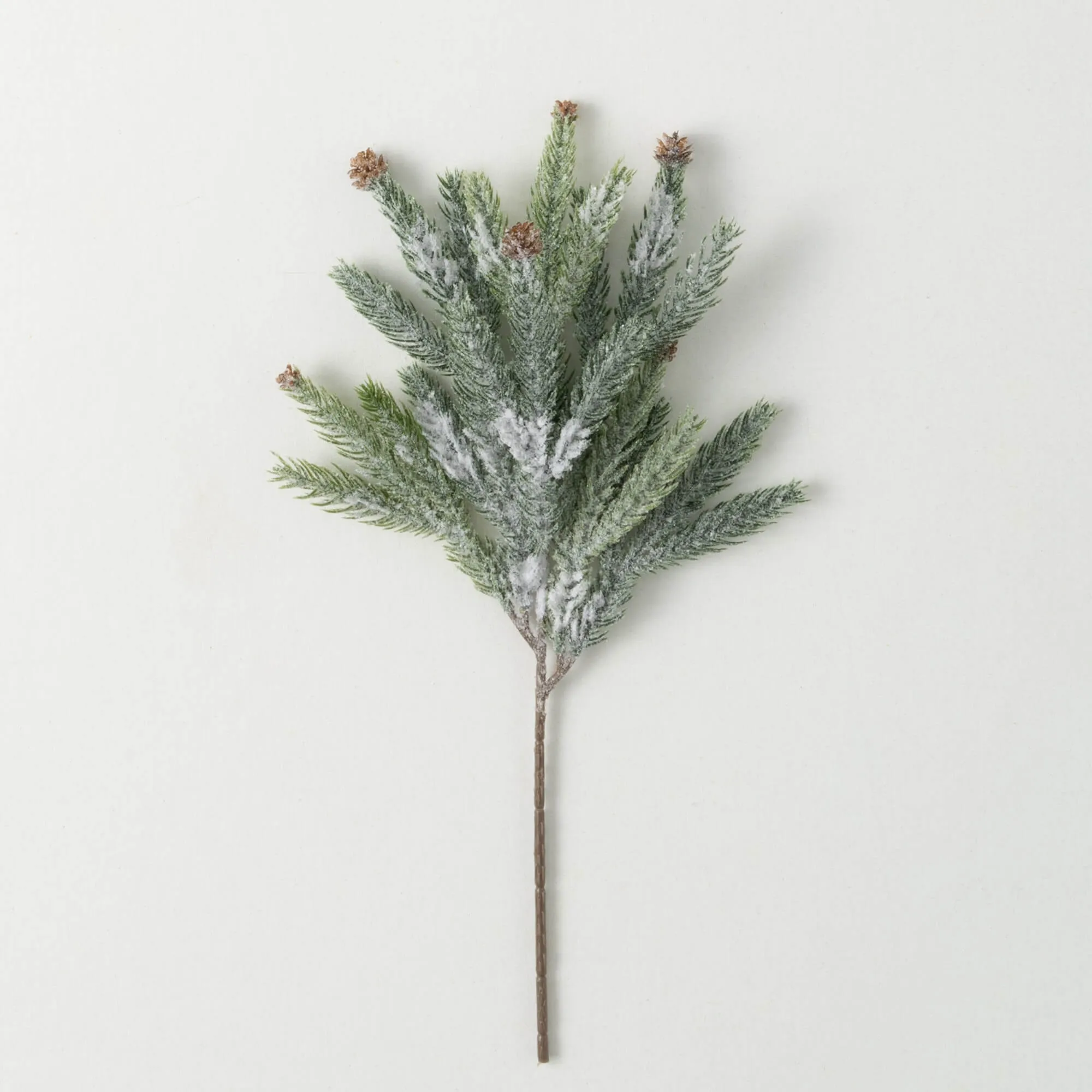 Frosted Pine Pinecone Pick