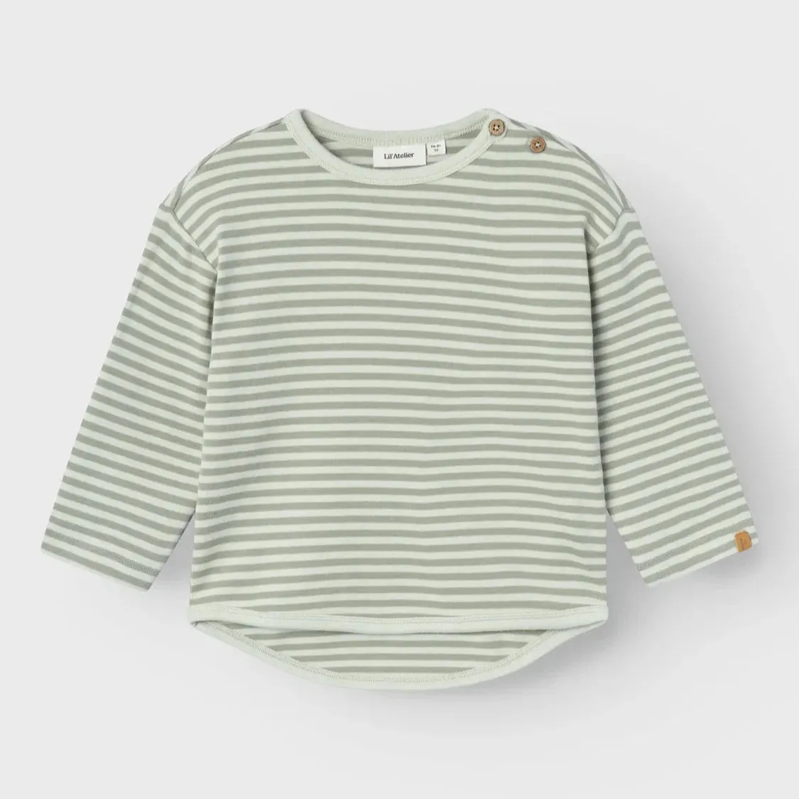 Geo Long Sleeve Top - Green Tint