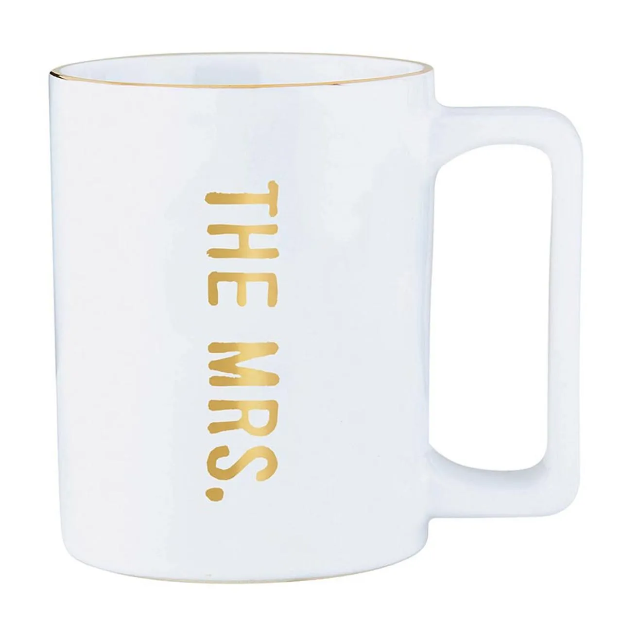 Gold Foil Organic Mug - The Mrs.