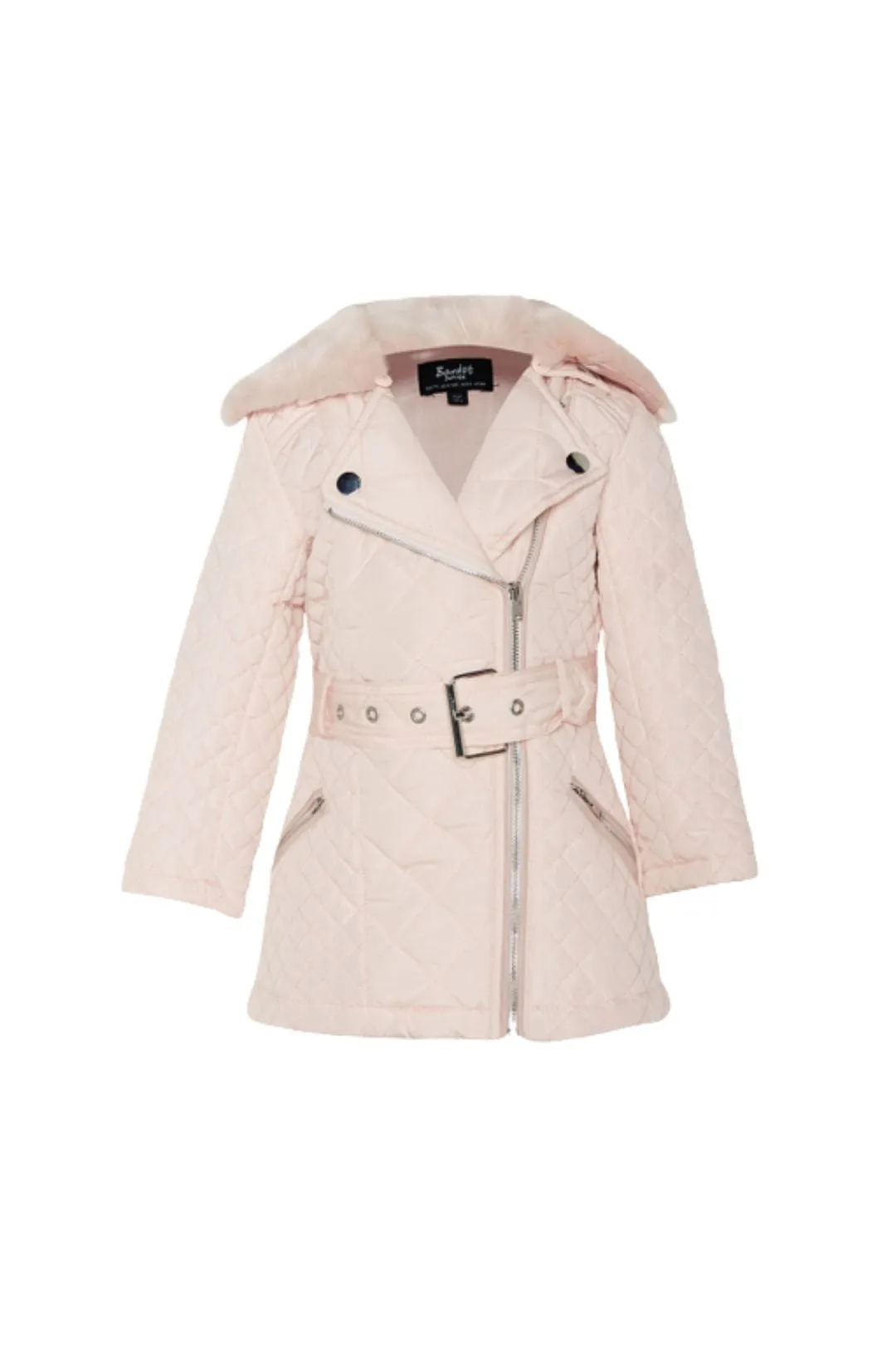 Grace Quilted Coat Pink