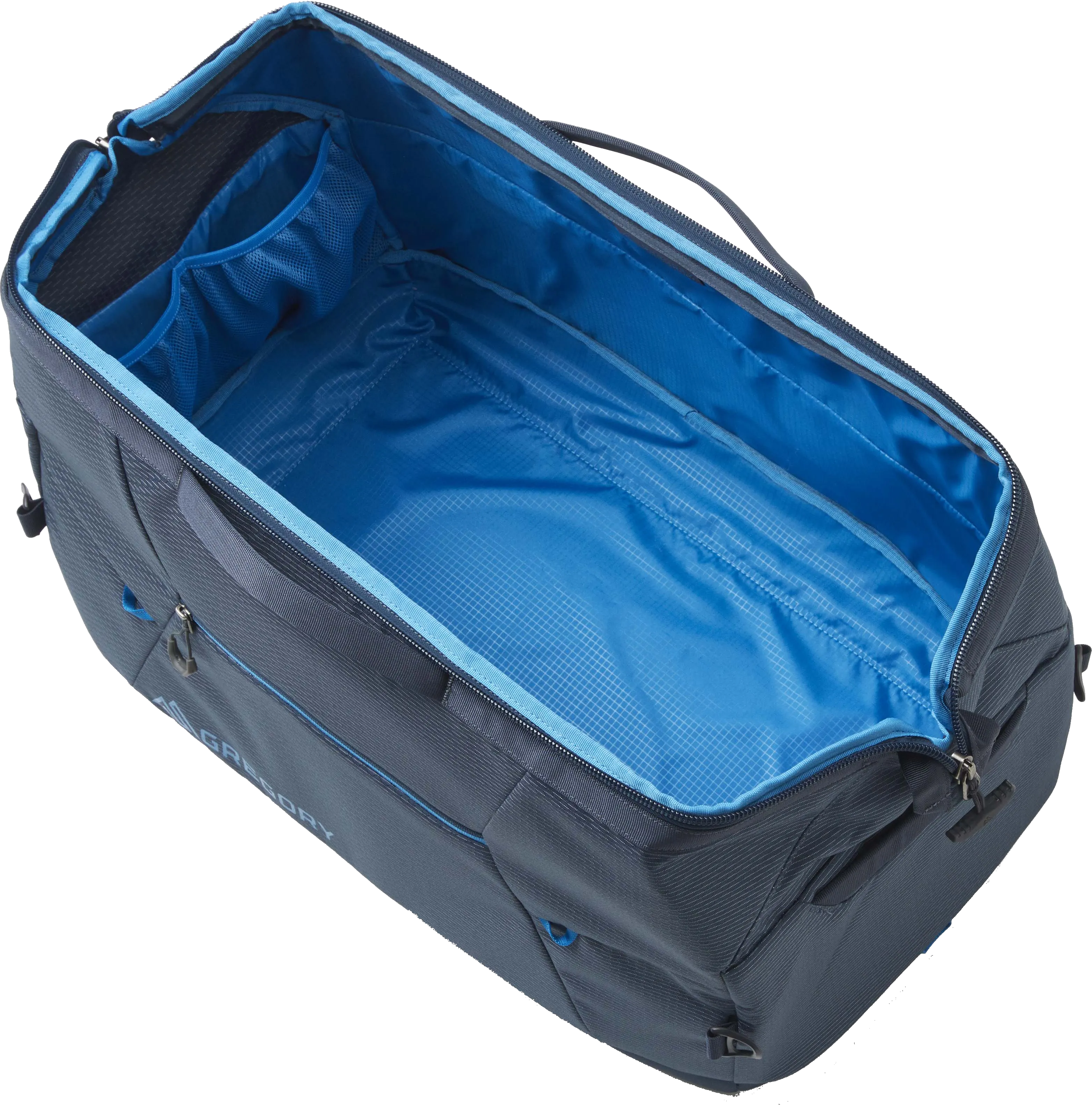 Gregory Alpaca Wide Mouth Duffel 50 Slate Blue | Buy Gregory Alpaca Wide Mouth Duffel 50 Slate Blue here | Outnorth