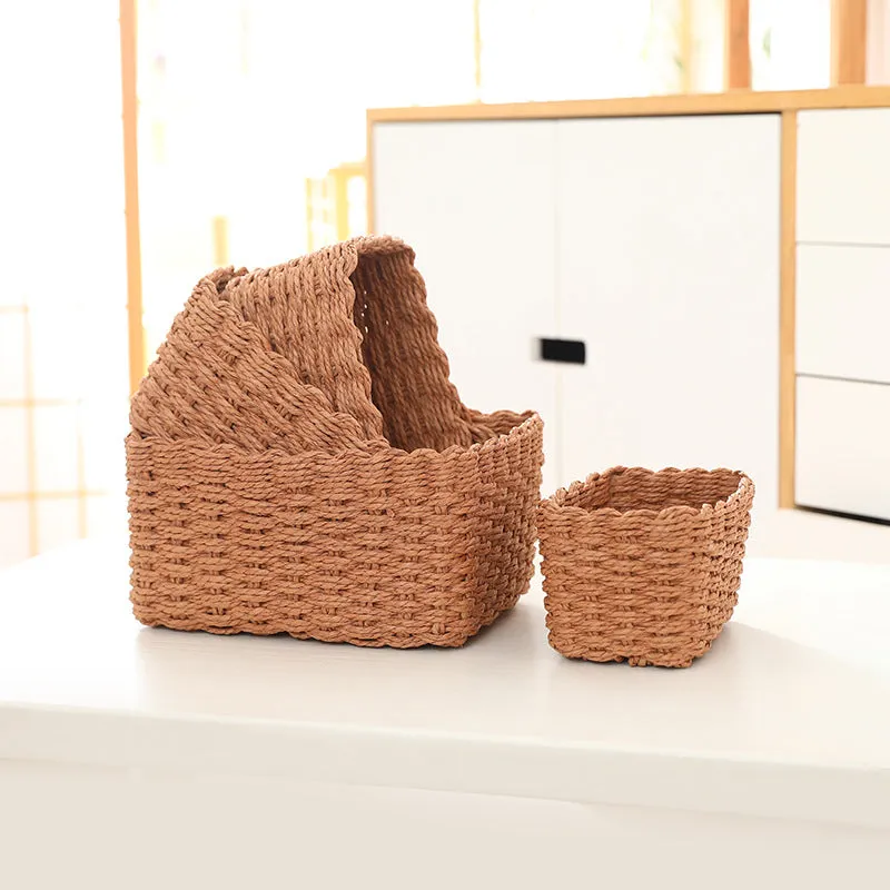 Hand-Woven Laundry Basket