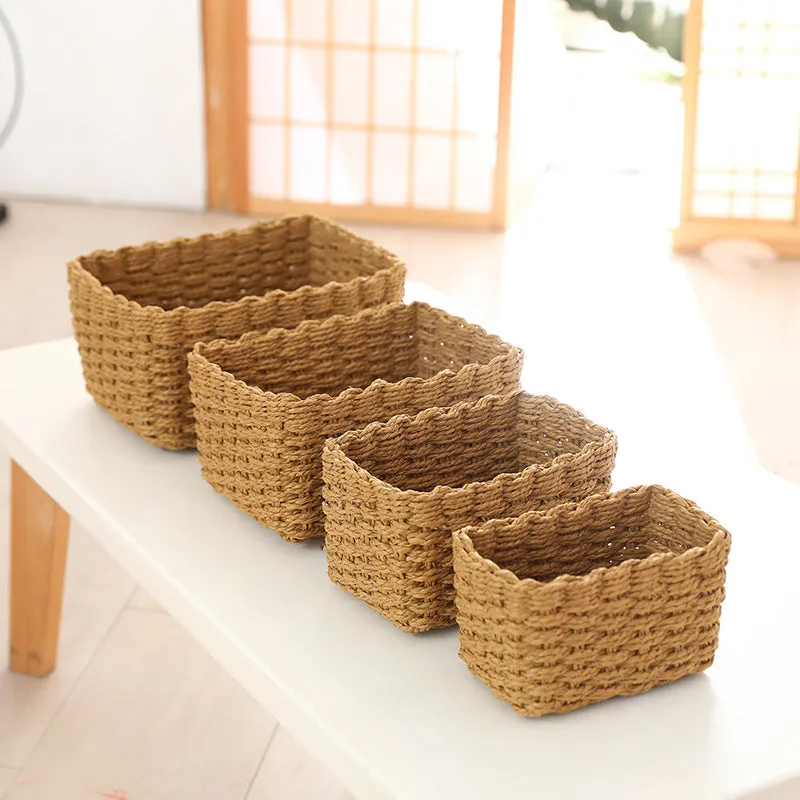 Hand-Woven Laundry Basket