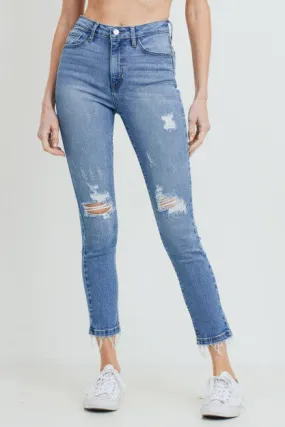 HIGH RISE DESTRUCTED SKINNY