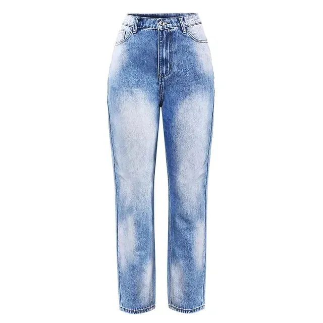 High Waist Mom Jeans Women Denim Harem Pants Trousers Jean For Women