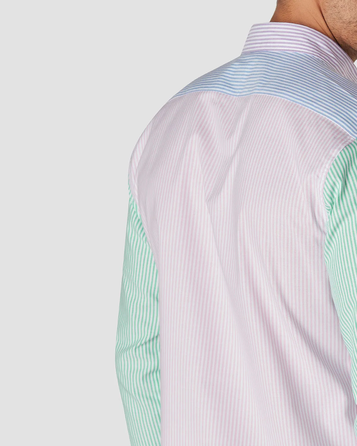 Honeysuckle Oxford Striped Shirt