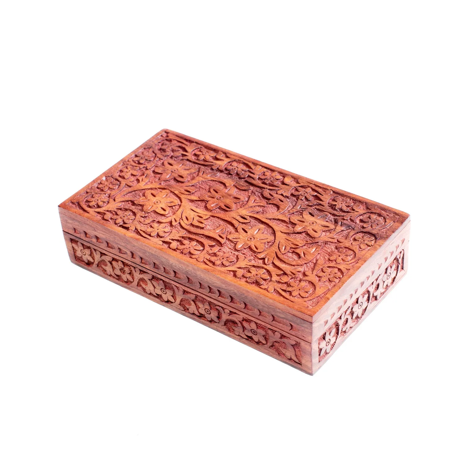 Indian Garden Rosewood Jewelry Box