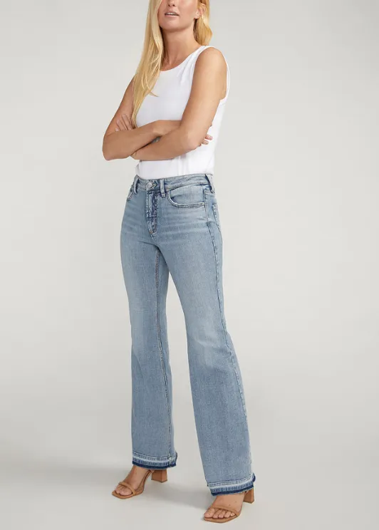 Jeans Silver Most Wanted Mid Rise Flare Leg