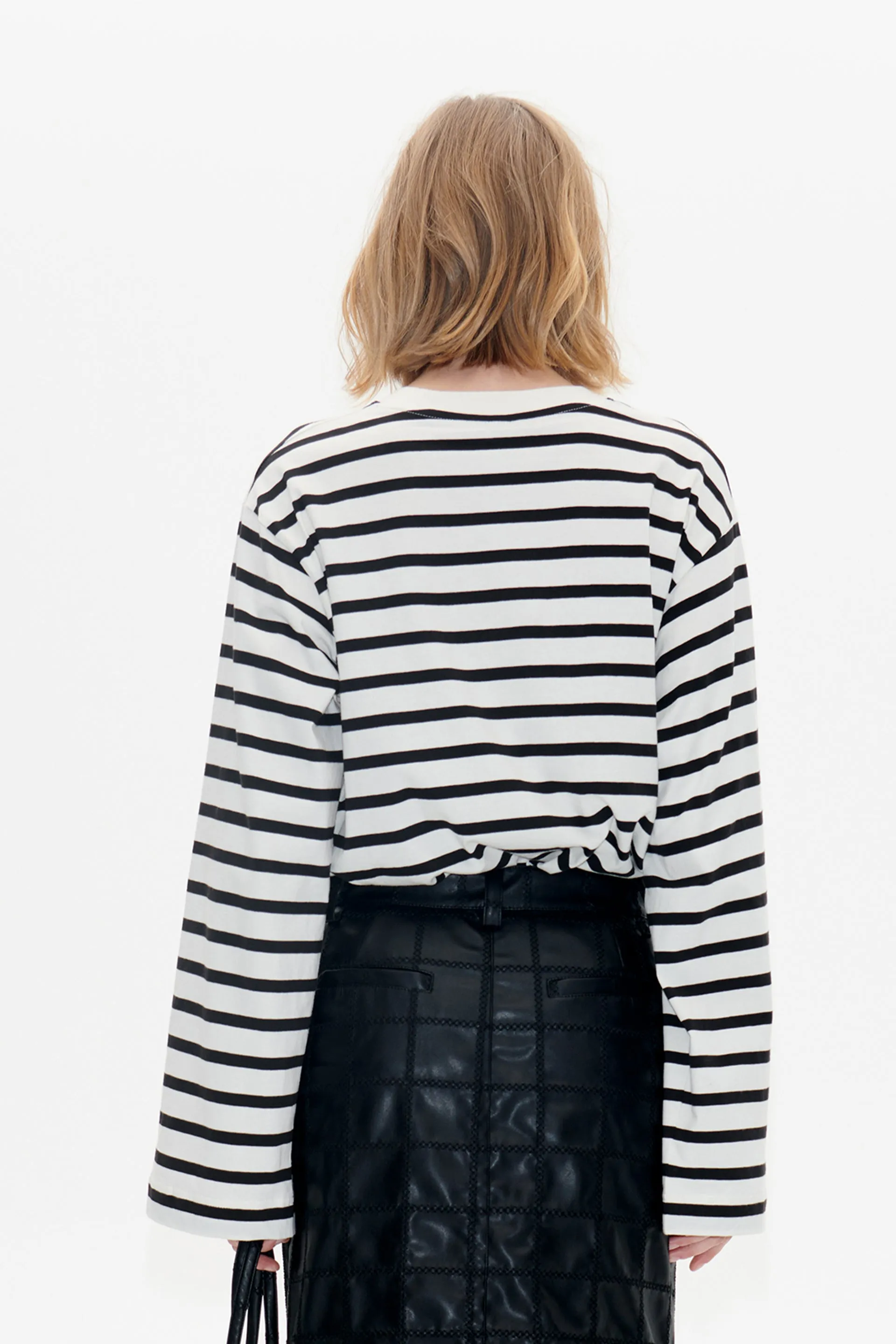 JEEVANA | Black Whisper Stripe