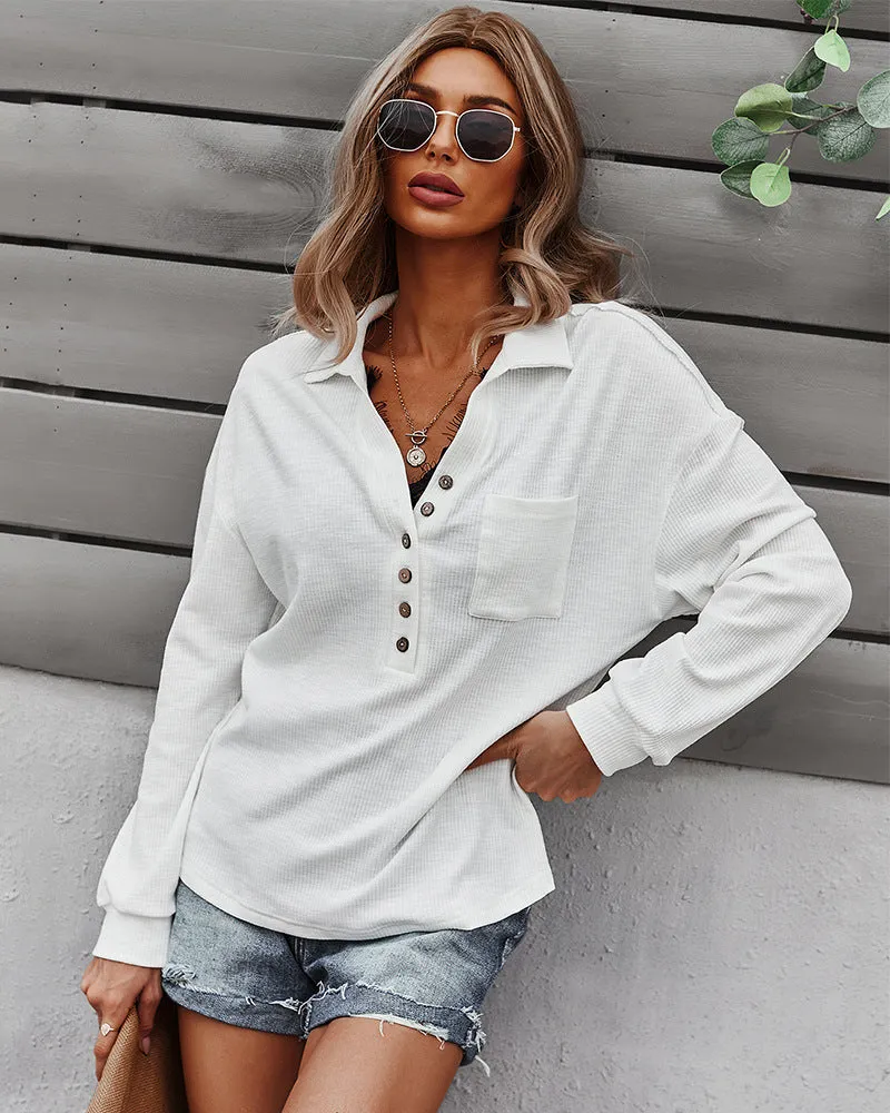 Julia Fashion - Business Women Basic Style T-Shirt