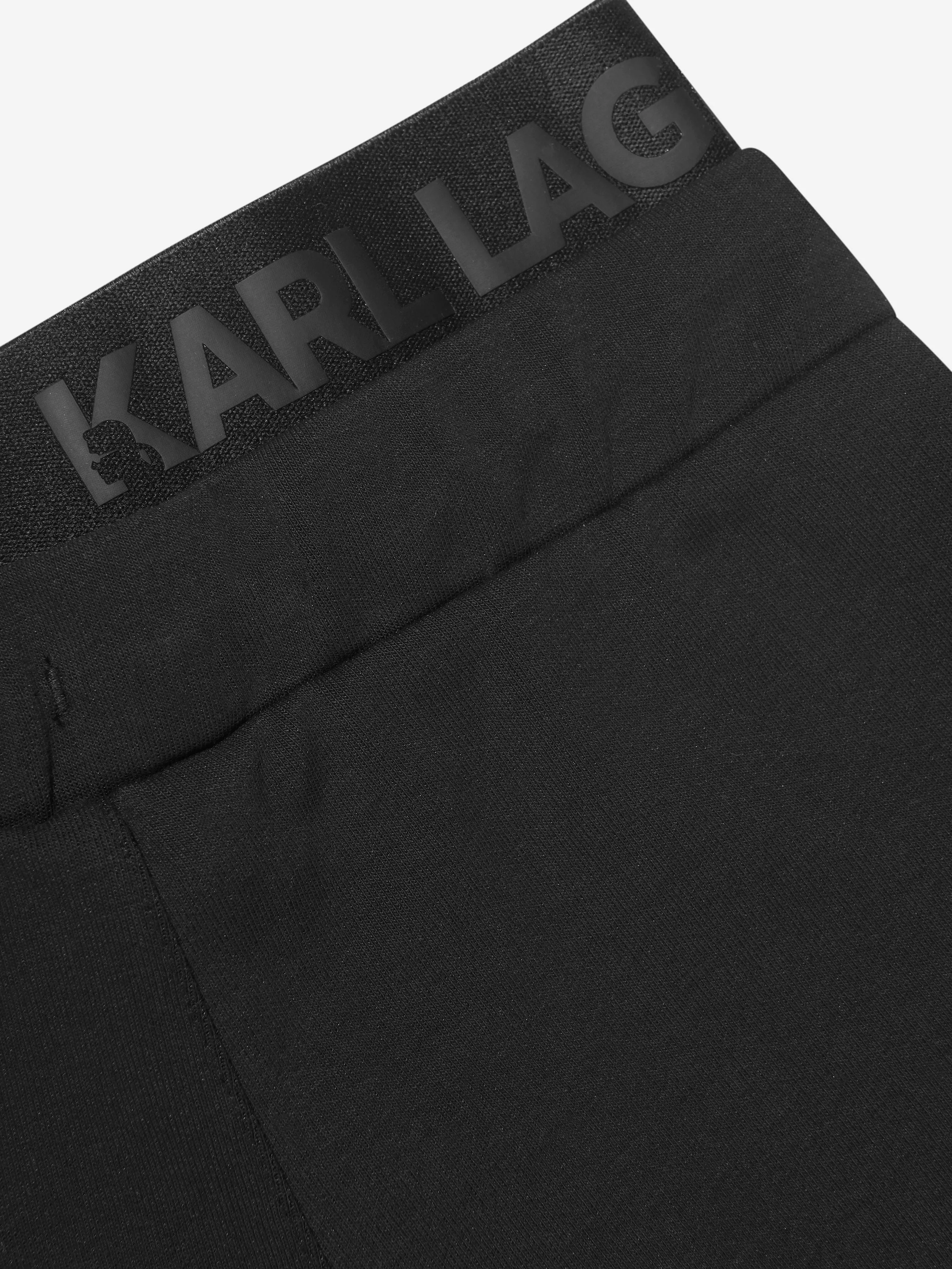 Karl Lagerfeld Boys Logo Joggers in Black