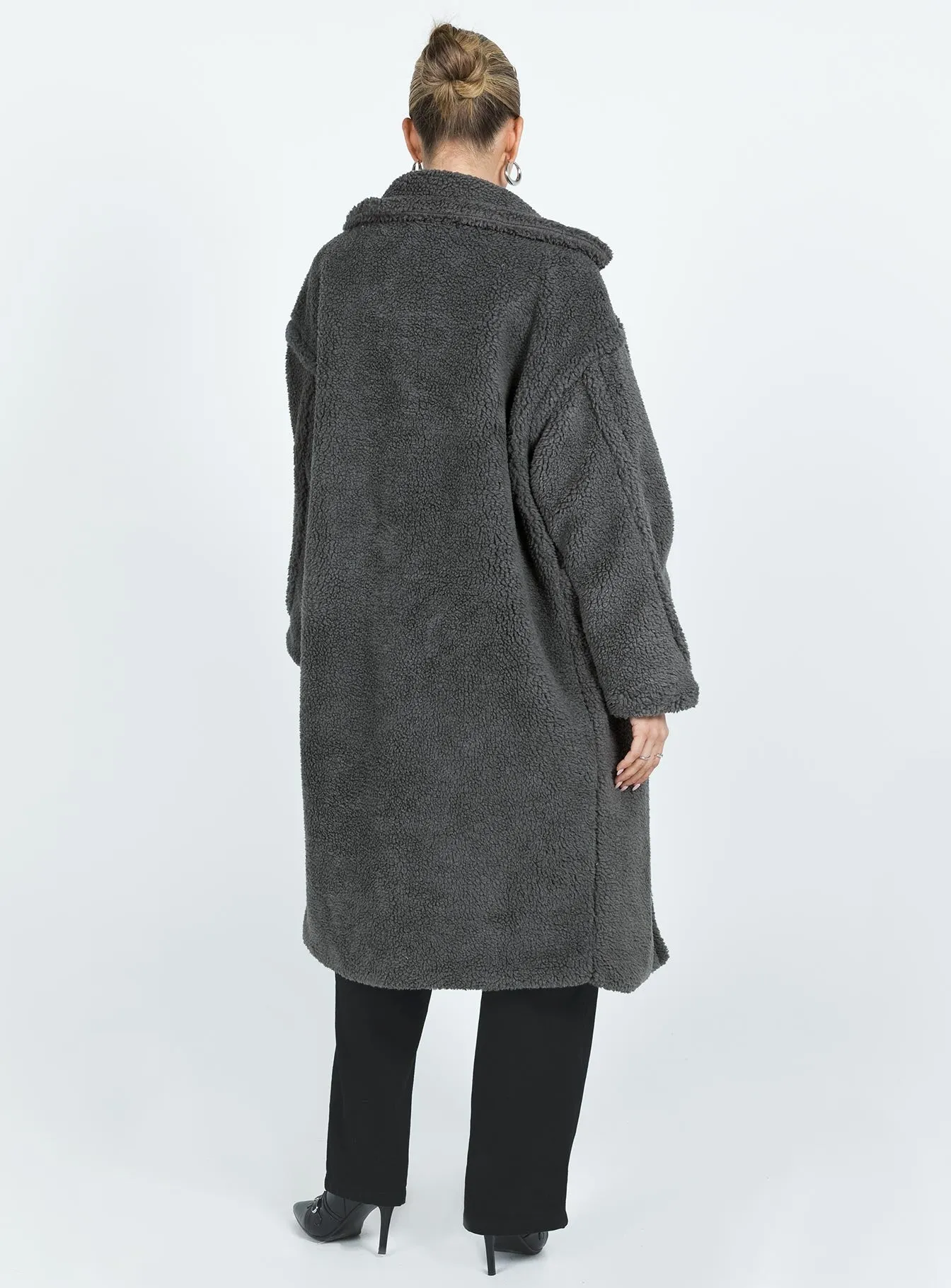 Kayland Teddy Coat Charcoal