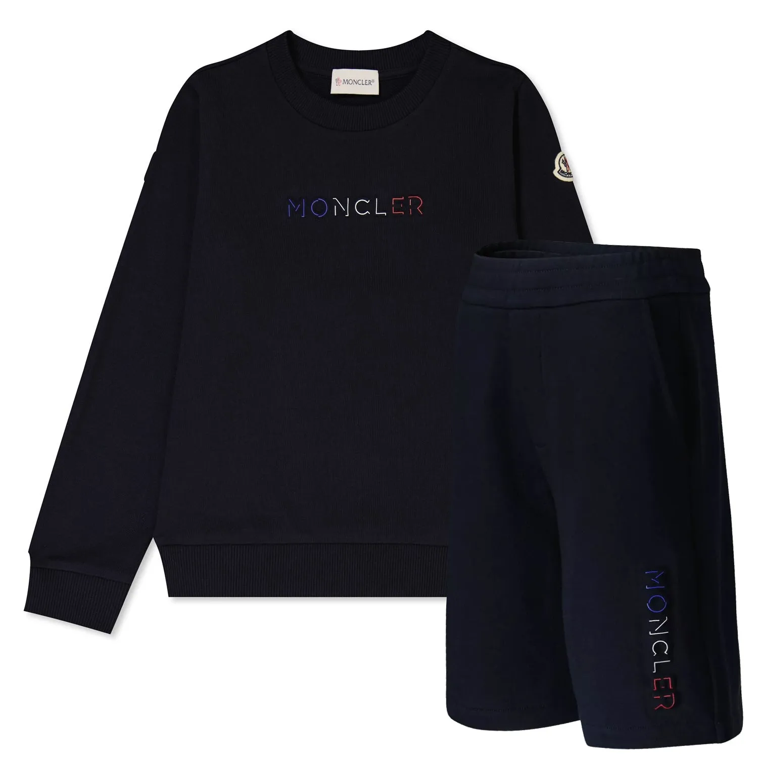 Kids Moncler Navy Logo Set