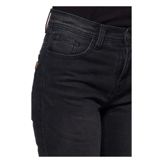 King Kerosin Queen Kerosin Motogear Ladies Jeans Black