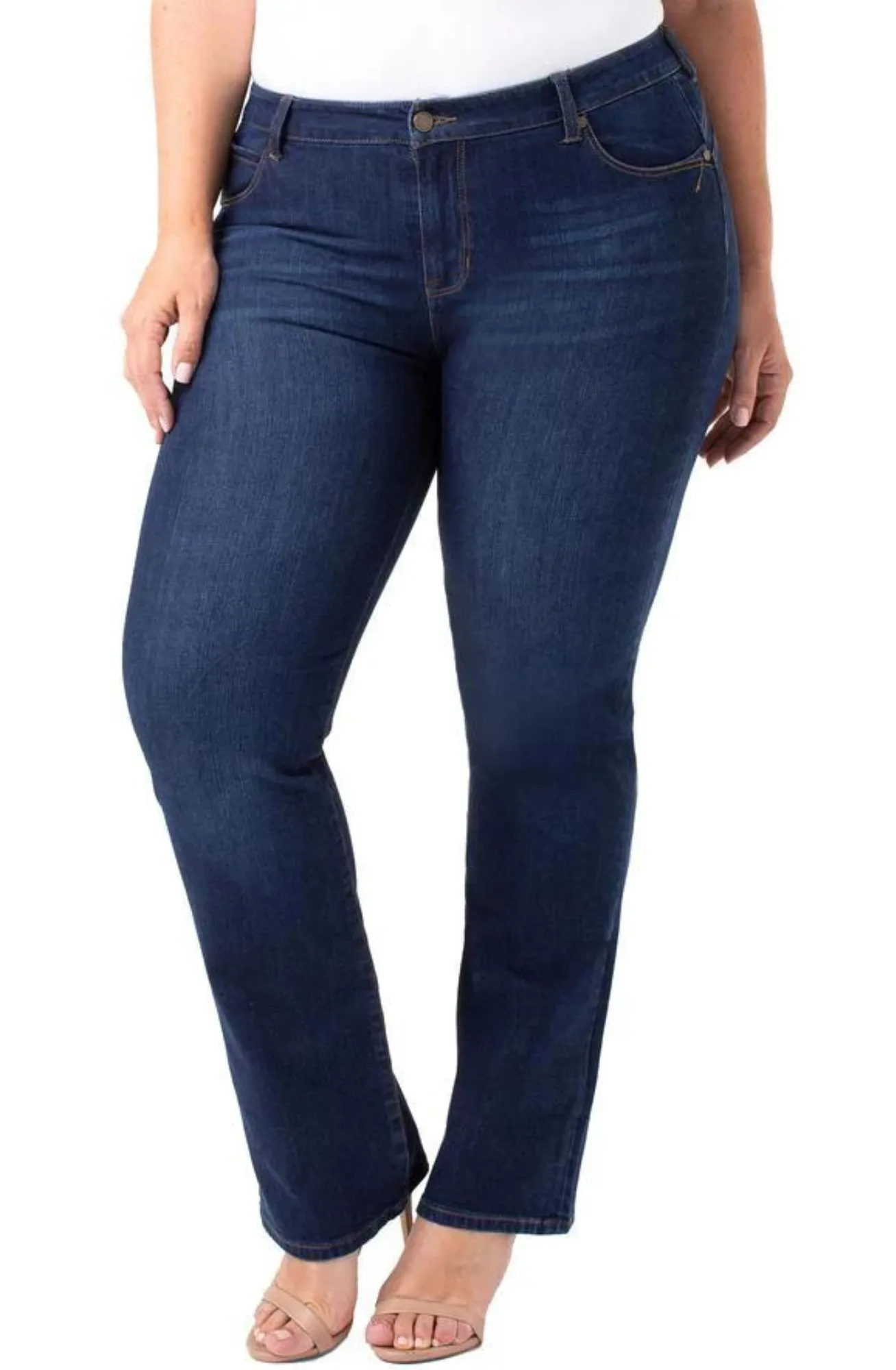 Liverpool Remy "Hugger" Straight 4-Way Stretch Contour Jeans