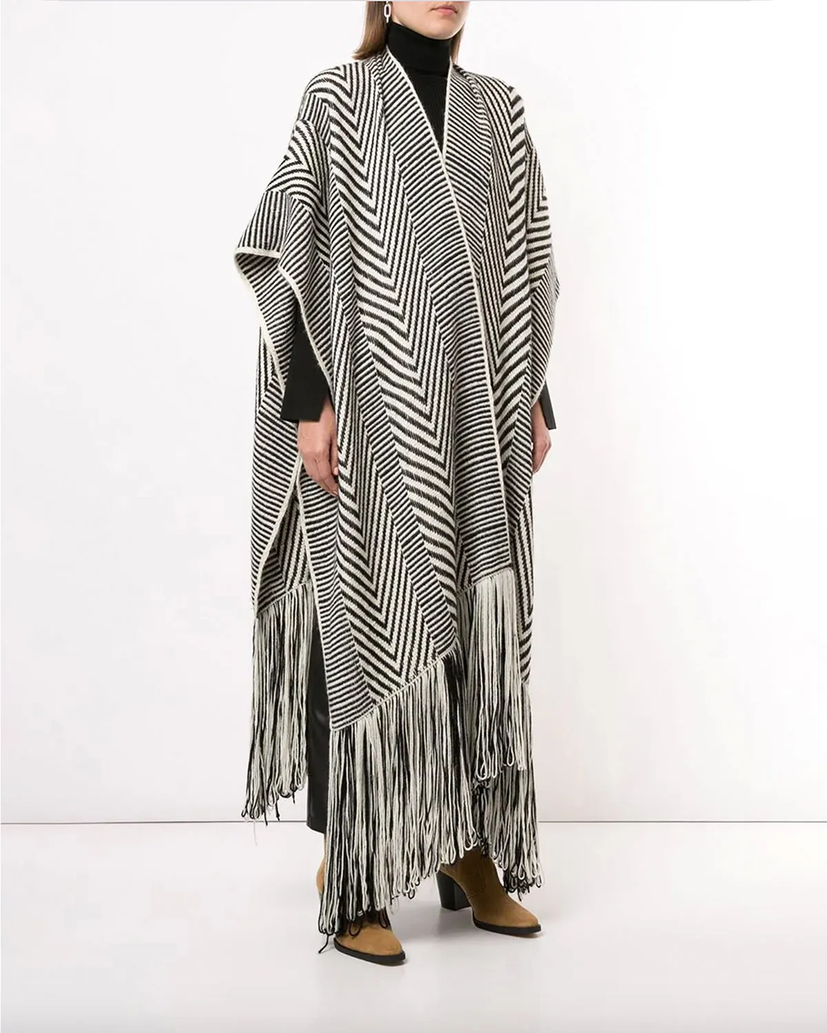 Long Chevron Duster Fringe