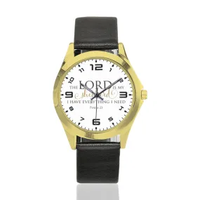 Lord is My Shepherd Round Metal Watch