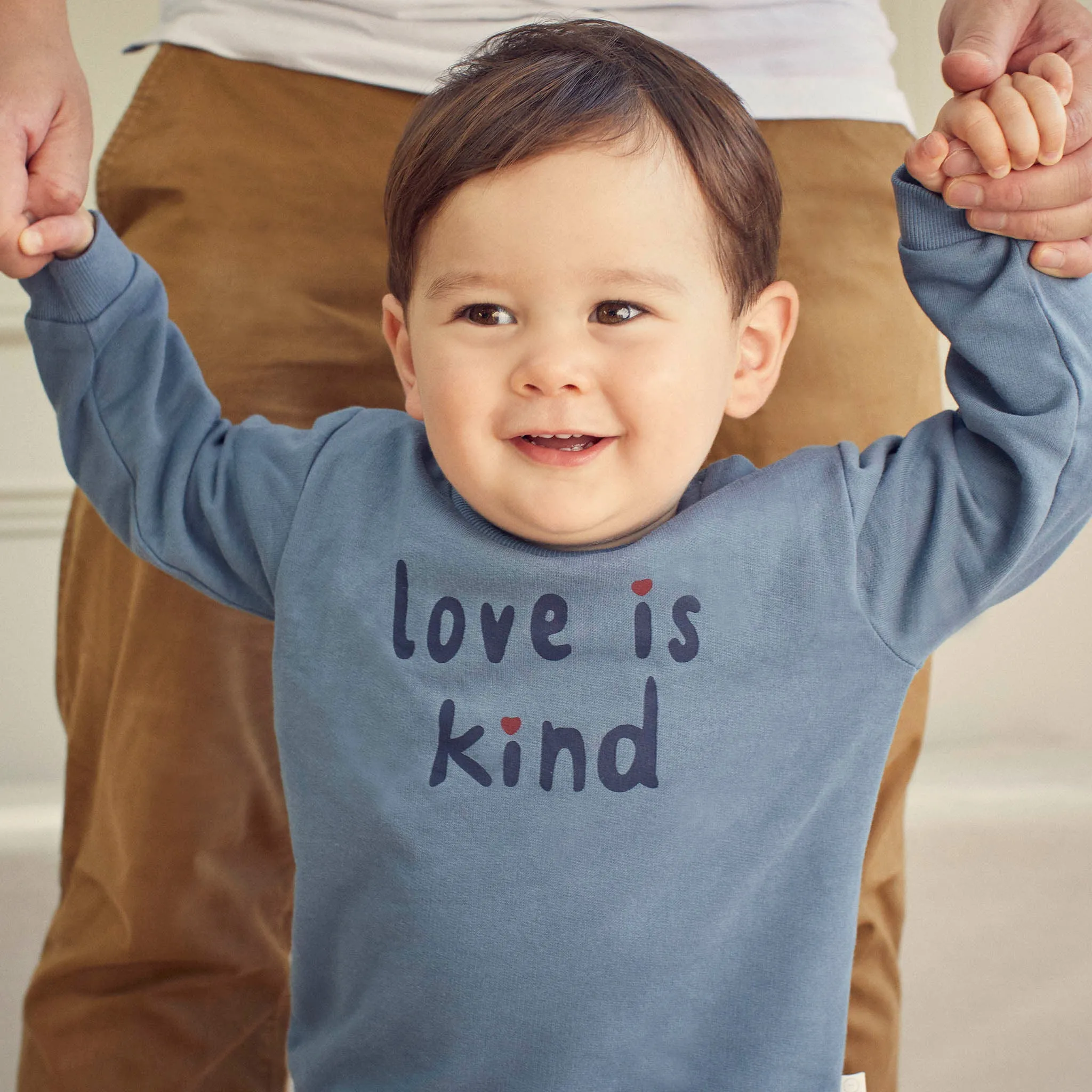 Love Is Kind Slogan Sweater & Joggers Outfit