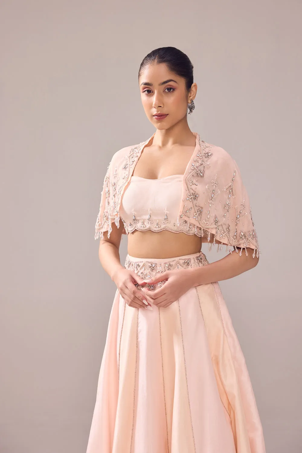 Margaret  Cape Lehenga Set