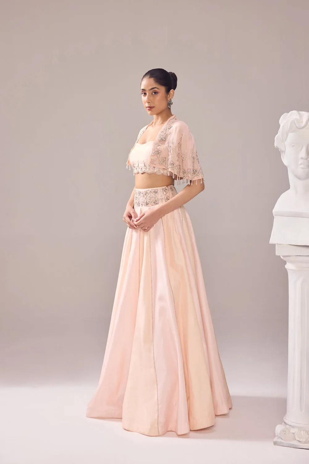 Margaret  Cape Lehenga Set