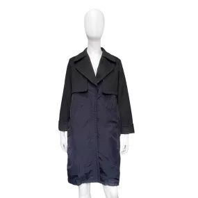 Martin Margiela 2008 mm6 wool / nylon hybrid long coat 38