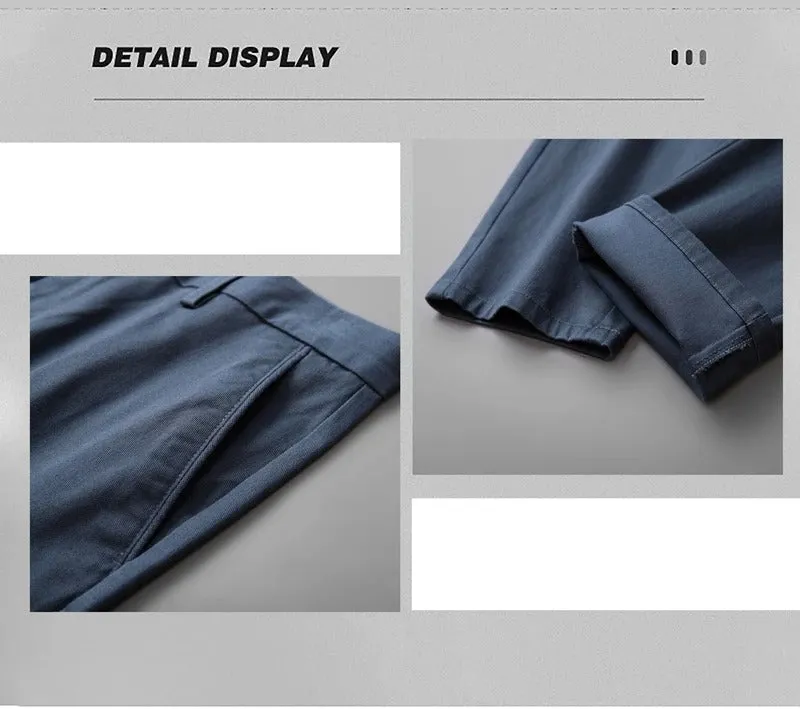 Men High Quality Casual Trousers Straight Pants Pencil Cargo Pants | F07