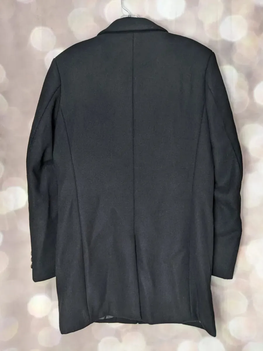 Men's Black 2-Button Winter Coat 2XL X1428710