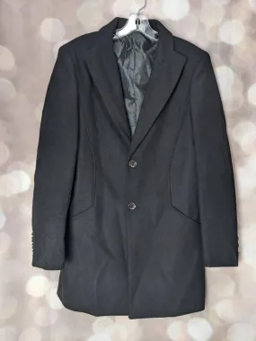 Men's Black 2-Button Winter Coat 2XL X1428710