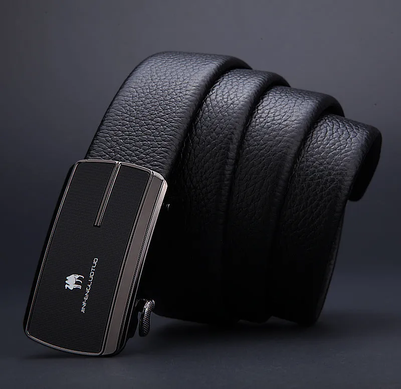 Men's Inner Automatic Buckle Leather Belt Pure Men's Business Belt