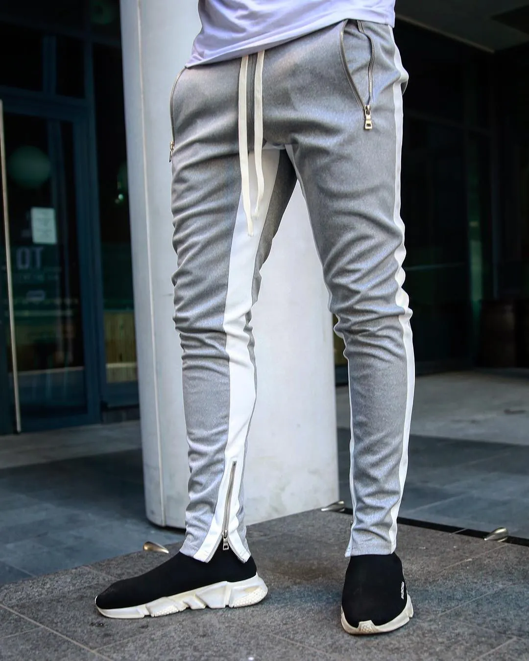 Mens Joggers Casual Pants Fitness Sportswear Skinny Sweatpants