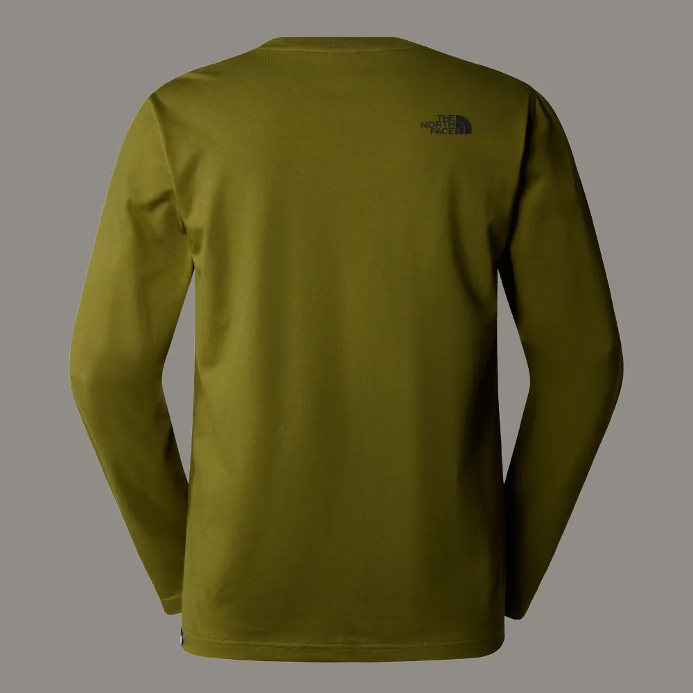 MEN'S LONG-SLEEVE SIMPLE DOME T-SHIRT