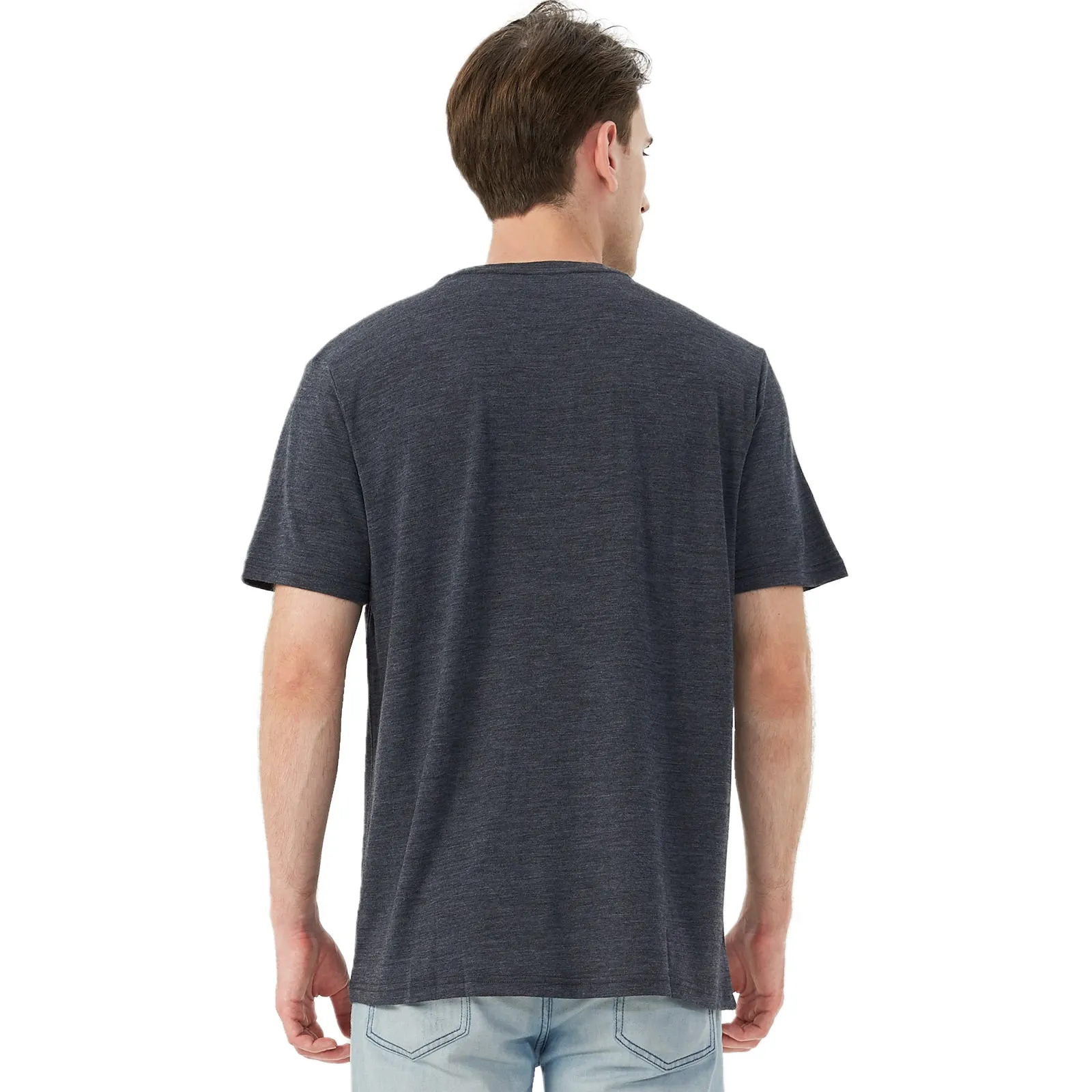 Men's Merino 170g Classic Short Sleeve T-Shirt Dark Gray